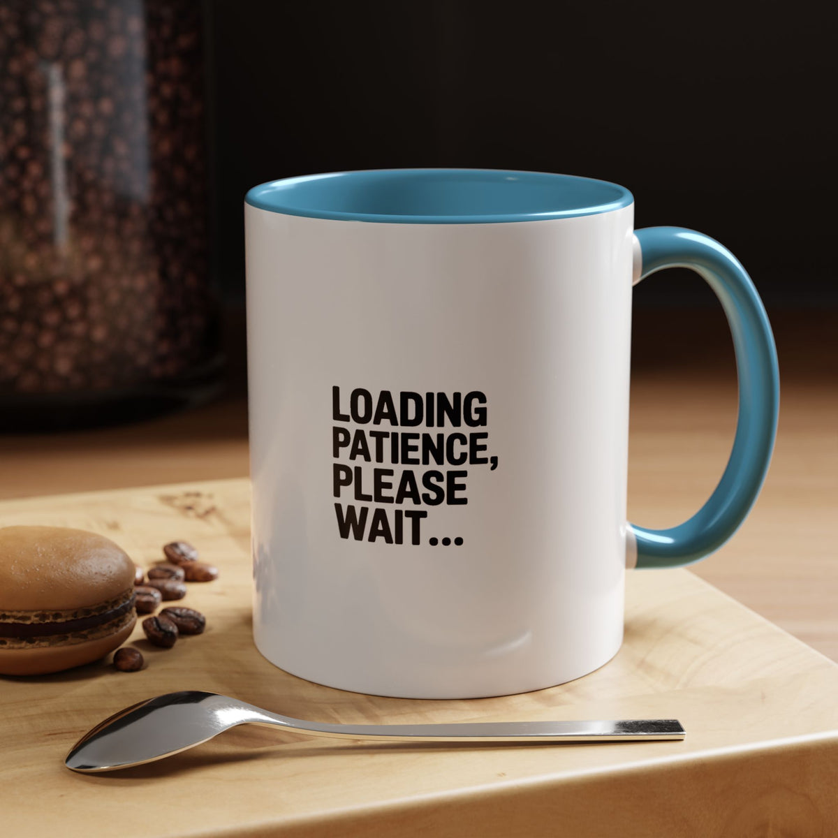 Loading Patience Please Wait Mug, Funny Sarcastic Coffee Cup, Bold Typography Mug, Patience Loading Gift, Introvert Humor Mug
