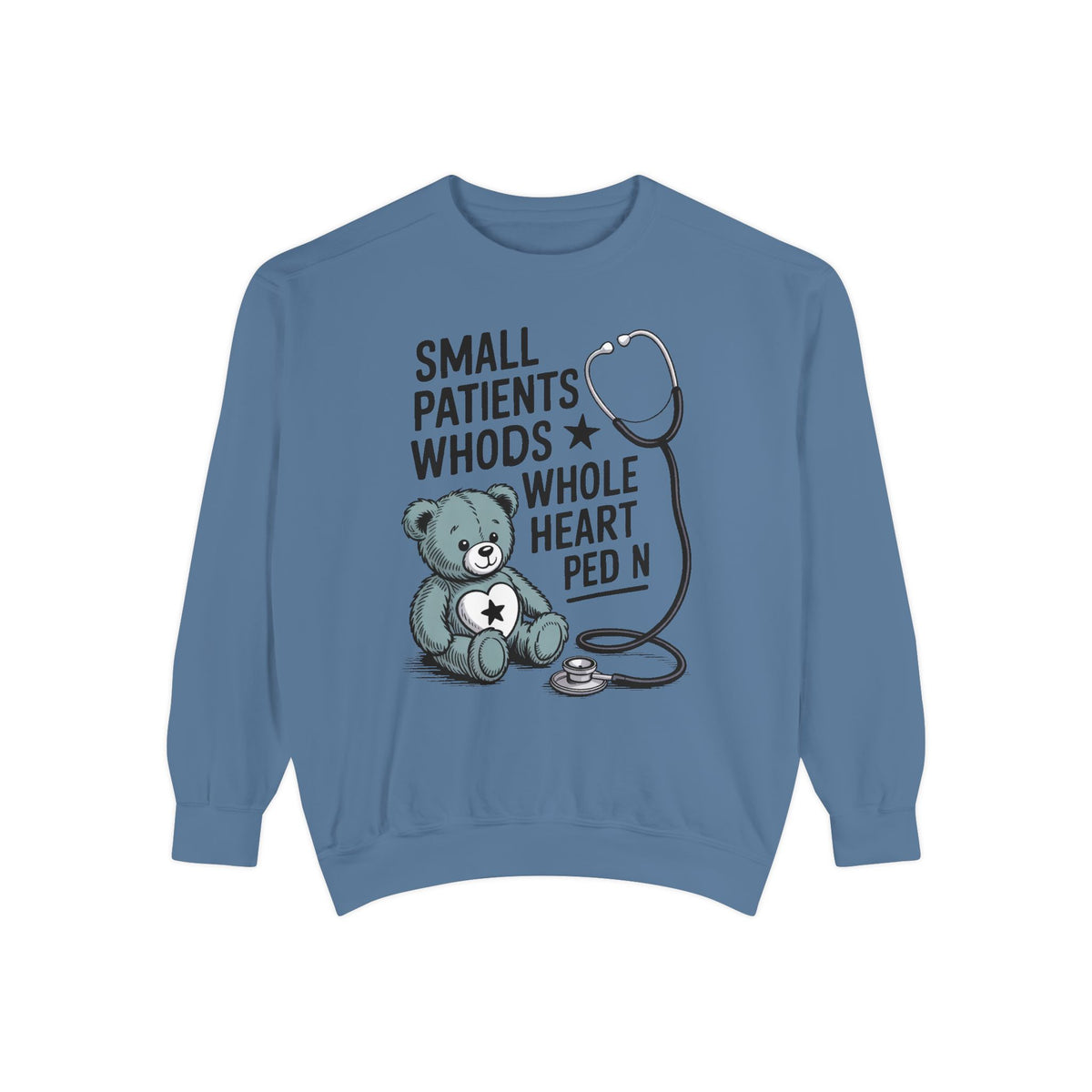 Peds RN Sweatshirt, Pediatric Nurse Gift, Small Patients Whole Heart Crewneck, Nurse Retirement Gift, Pediatric Nurse Appreciation Sweatshi…