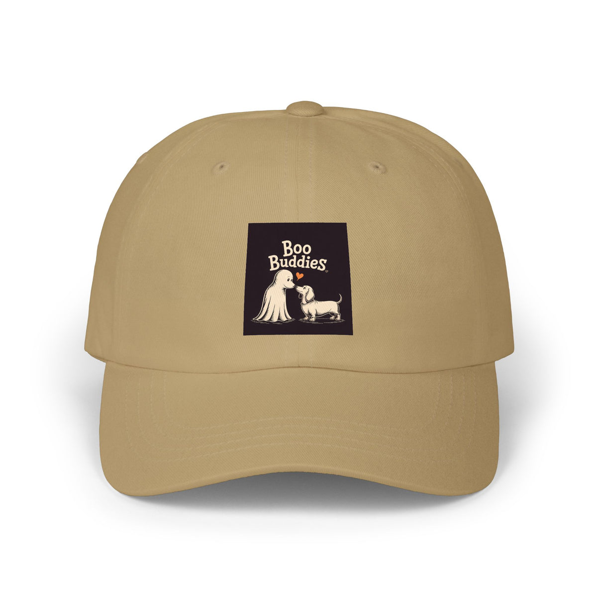 Boo Buddies Halloween Dad Cap, Cute Ghost Dachshund Embroidered Hat, Spooky Season Dog Lover Gift, Funny Halloween Cap for Dog Mom