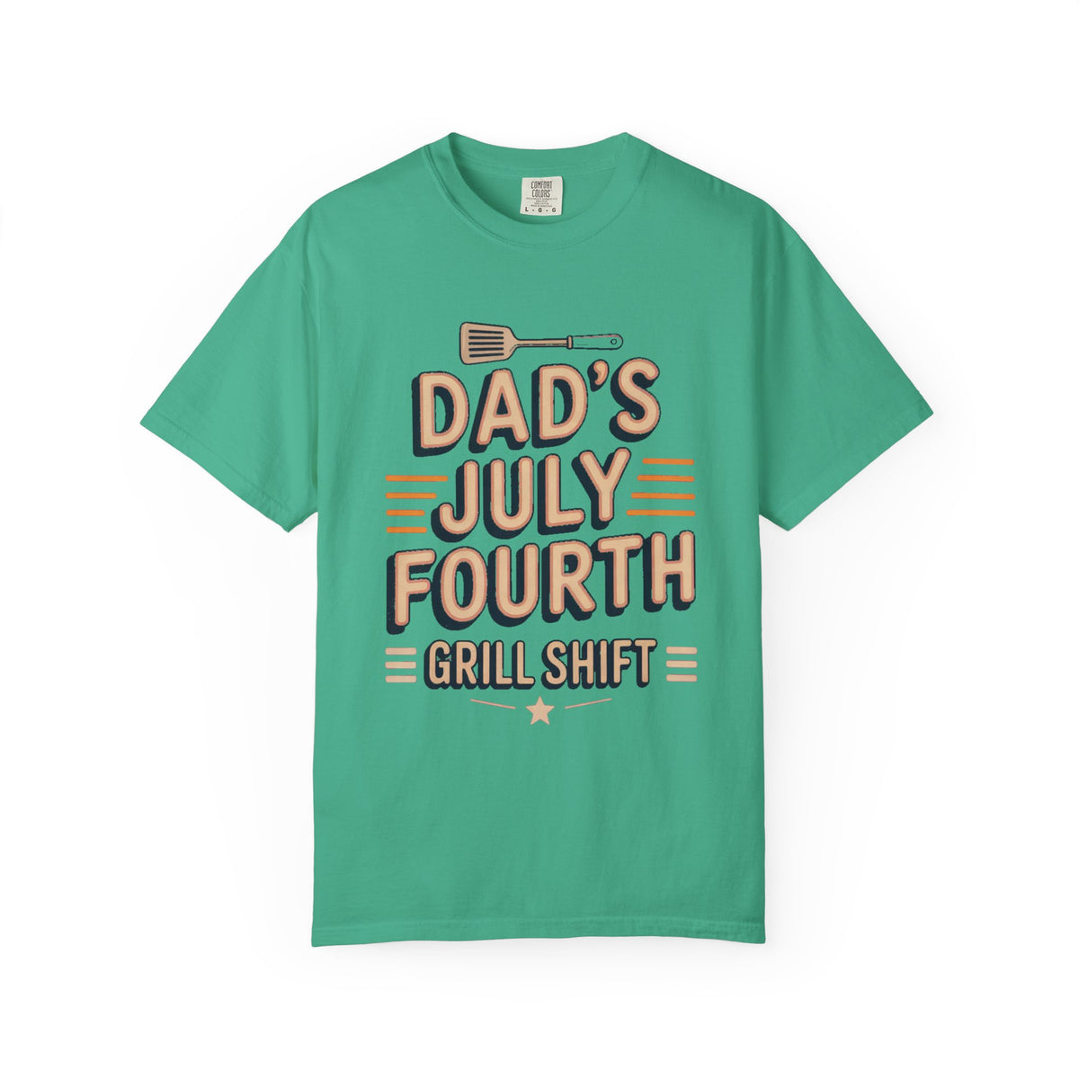 Dad's Fourth of July Shirt, Grill Shift BBQ Dad Tee, Funny Patriotic Grilling Gift For Dad, 4th Of July Dad Shirt, BBQ Dad Gift