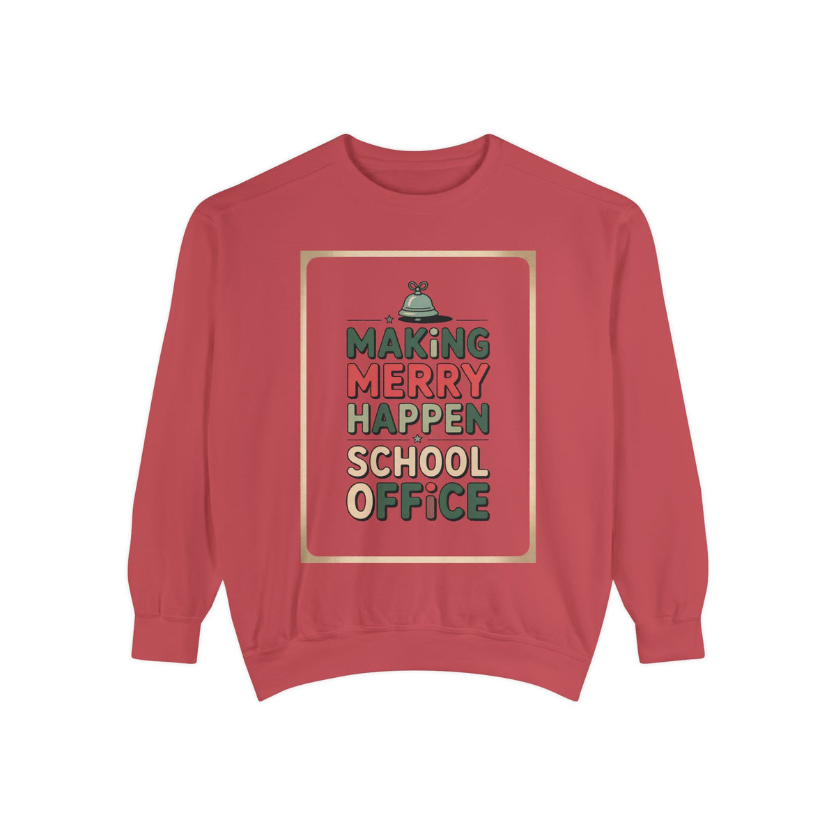 School Office Sweatshirt, Making Merry Happen Christmas Crew, School Office Staff Gift, Christmas Profession Crewneck, Office Team Holiday…