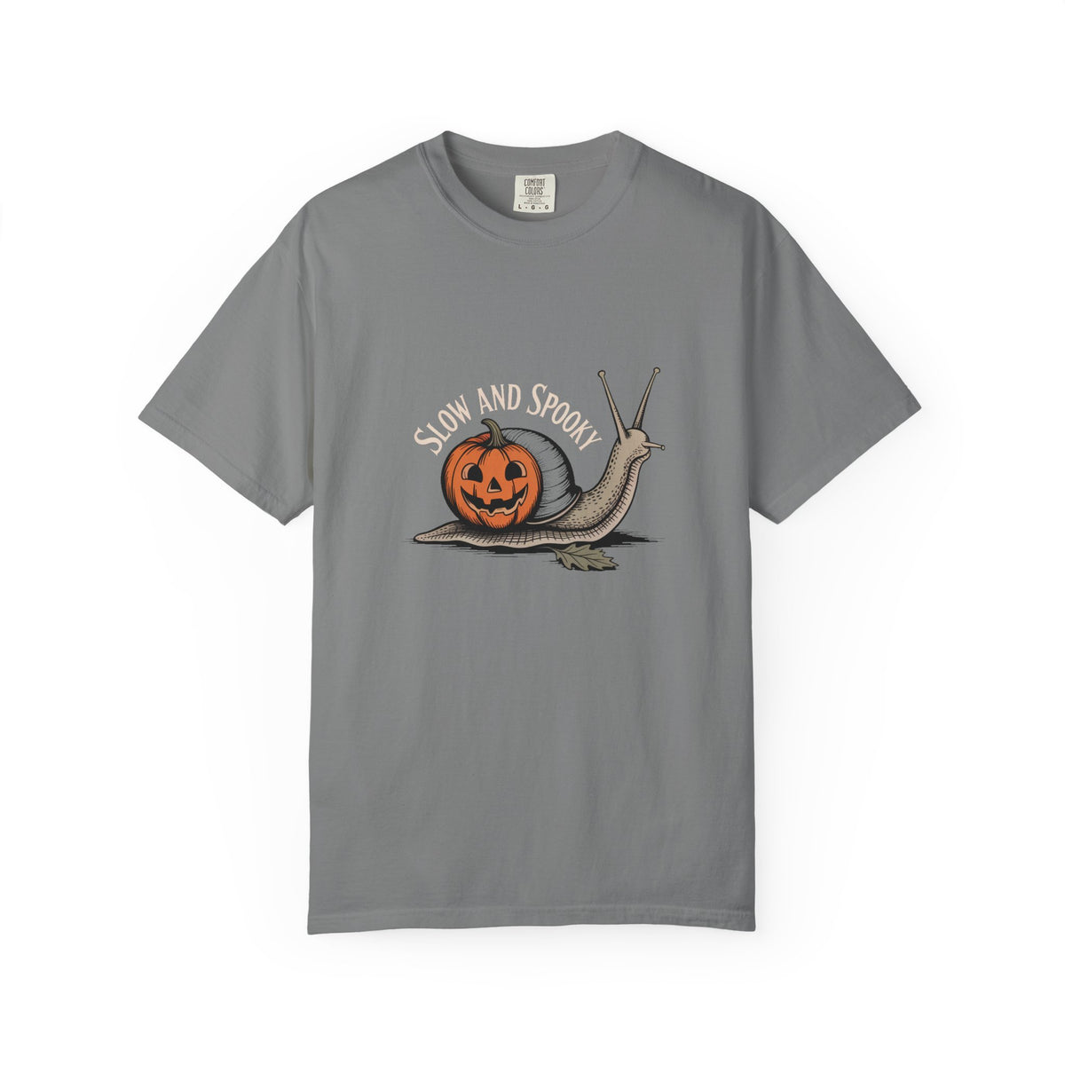 Slow And Spooky Snail Halloween Shirt, Vintage Pumpkin Snail T-Shirt, Cottagecore Halloween Tee, Funny Autumn Nature Gift