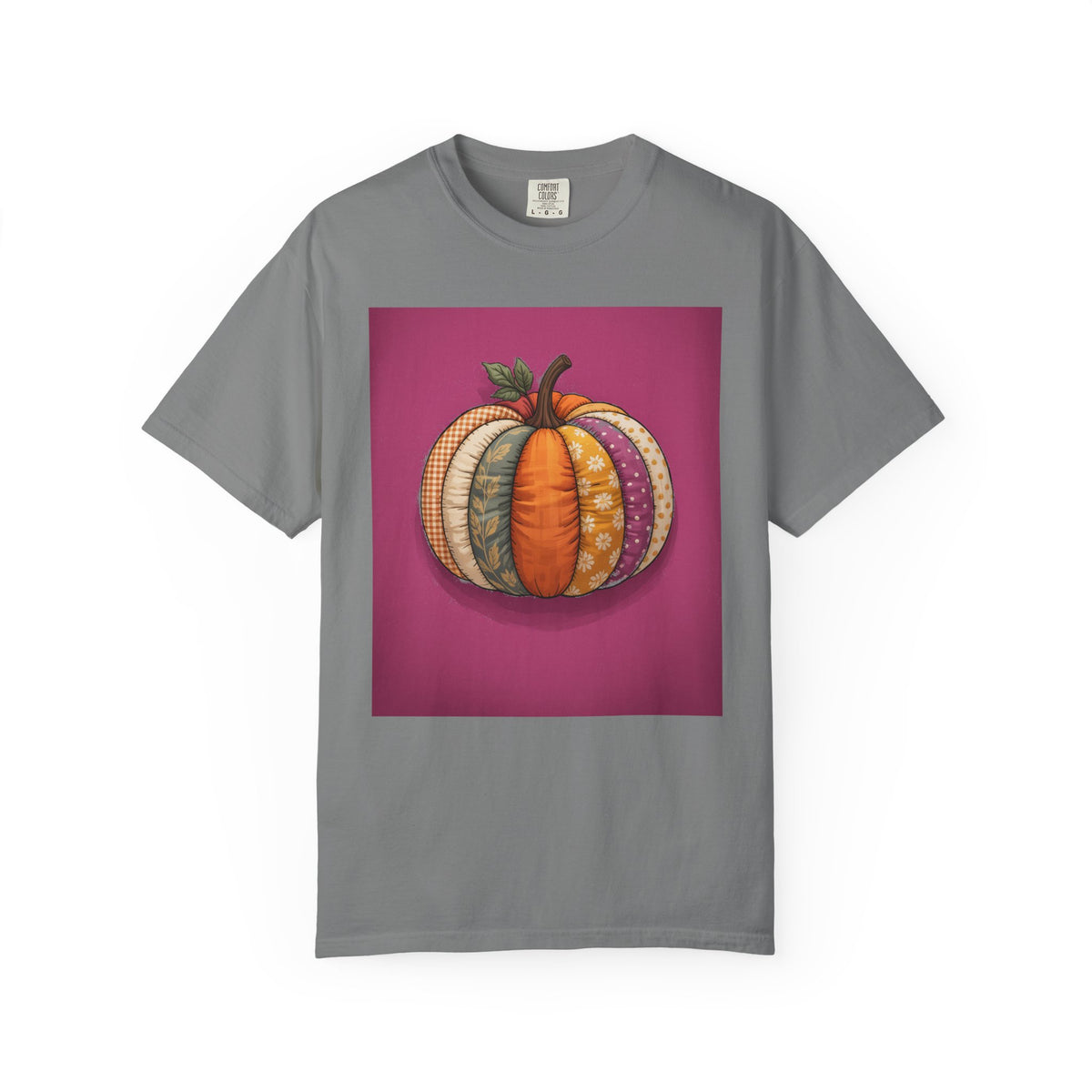 Patchwork Pumpkin Halloween Shirt, Cute Fall Pumpkin T-Shirt, Autumn Quilted Pumpkin Tee, Halloween Gift for Women