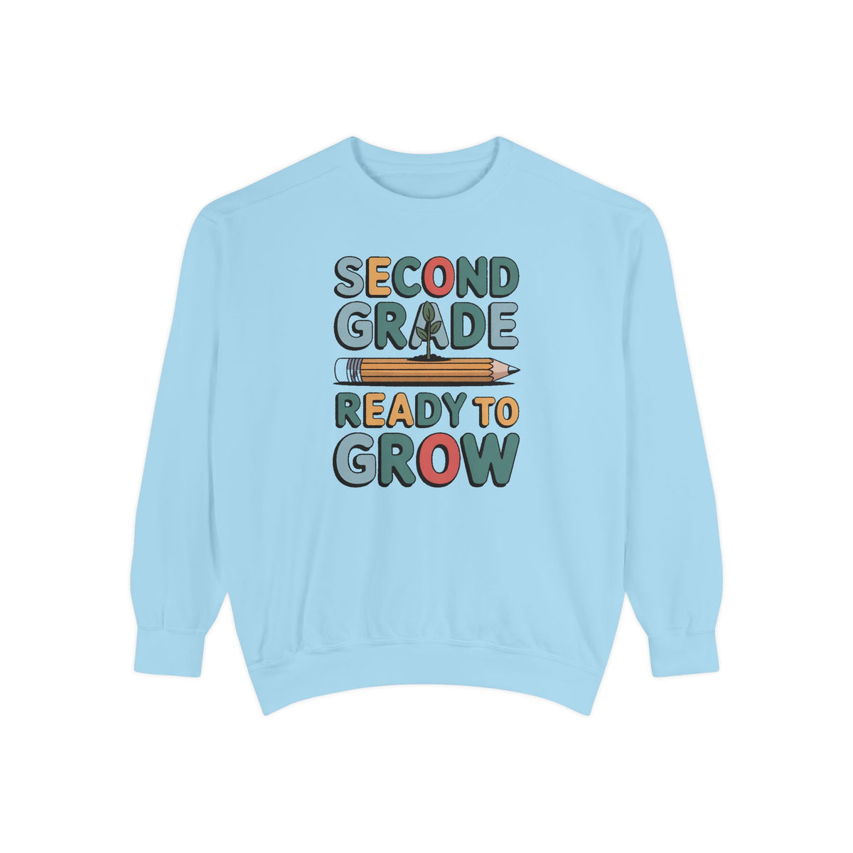 Second Grade Sweatshirt, Ready To Grow Back To School Shirt, Second Grader Gift, First Day Of School Crewneck, Cute Student Sweatshirt