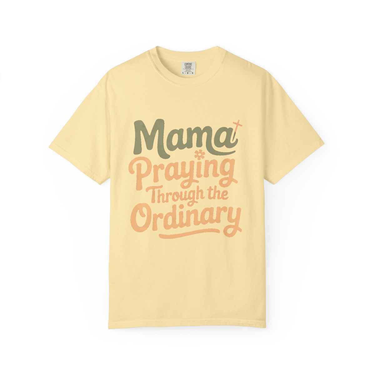 Christian Mom Shirt, Mama Praying Through The Ordinary Tee, Faith Based Gift For Mom, Religious Mom Shirt, Christian Mama Gift, Mothers Day…