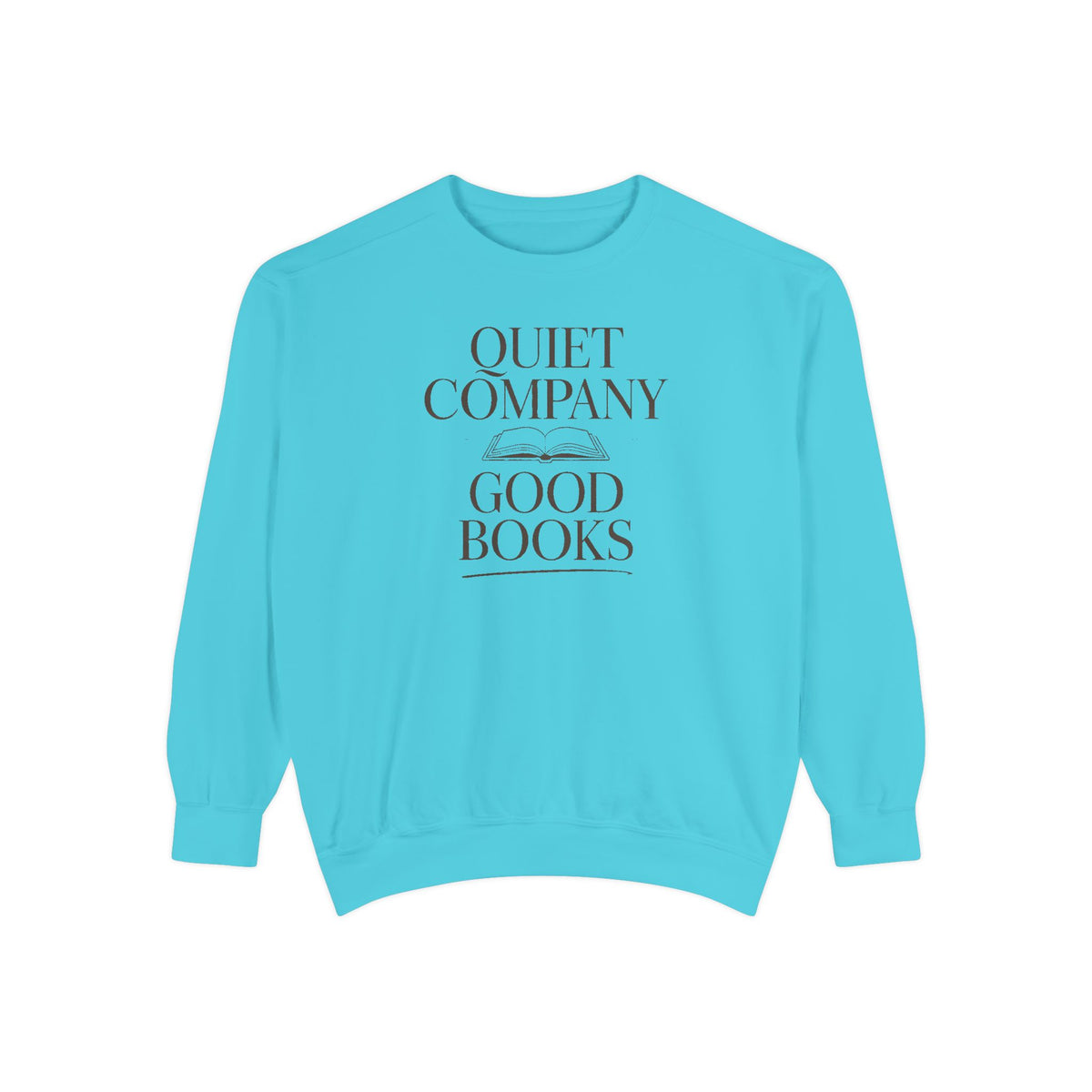 Introvert Reader Sweatshirt, Quiet Company Good Books Crewneck, Book Lover Gift, Reading Hobby Sweatshirt, Bookish Gift For Introverts