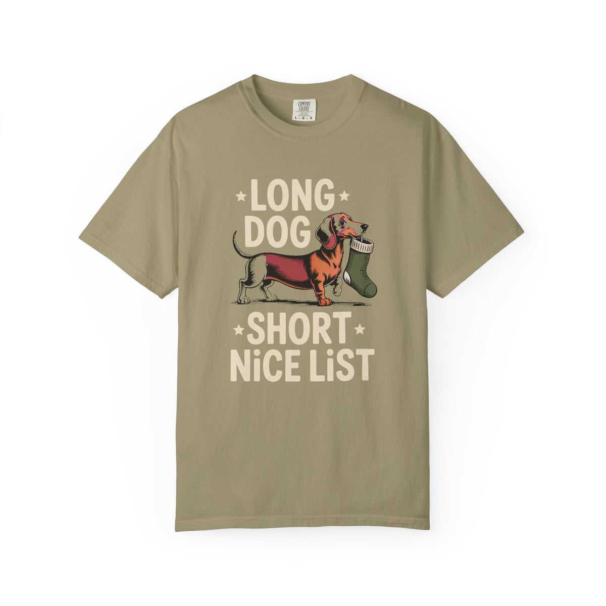 Dachshund Lover Christmas Shirt, Long Dog Short Nice List Tee, Funny Dachshund Christmas Gift, Wiener Dog Holiday Shirt, Dog Mom Christmas…
