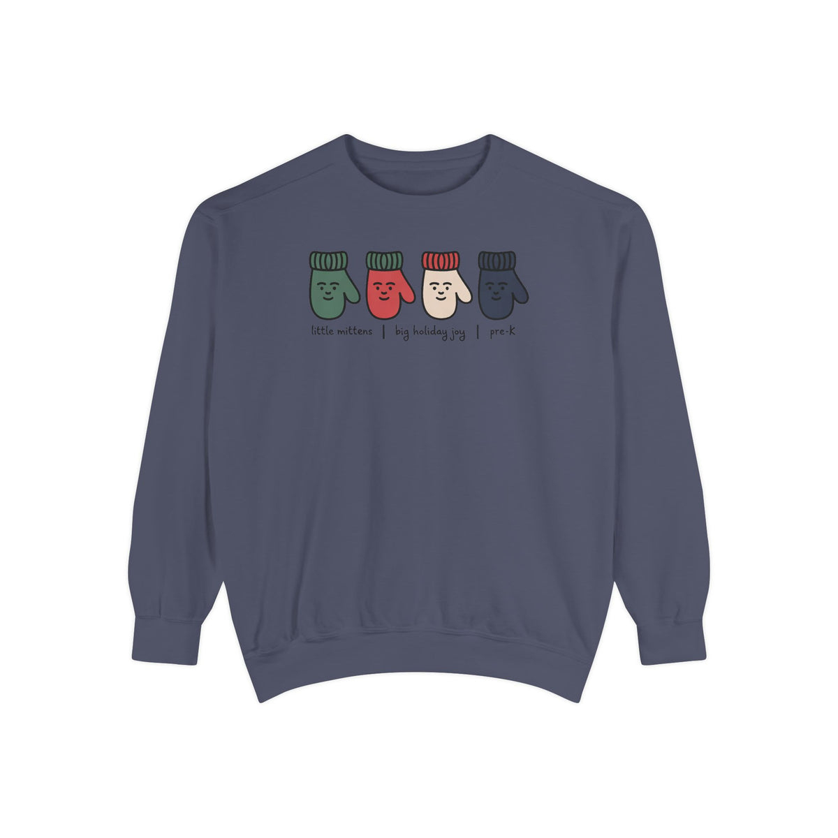 Pre-K Teacher Sweatshirt, Little Mittens Christmas Crewneck, Preschool Staff Christmas Gift, Holiday Gift For Pre-K Teacher, Christmas Teac…