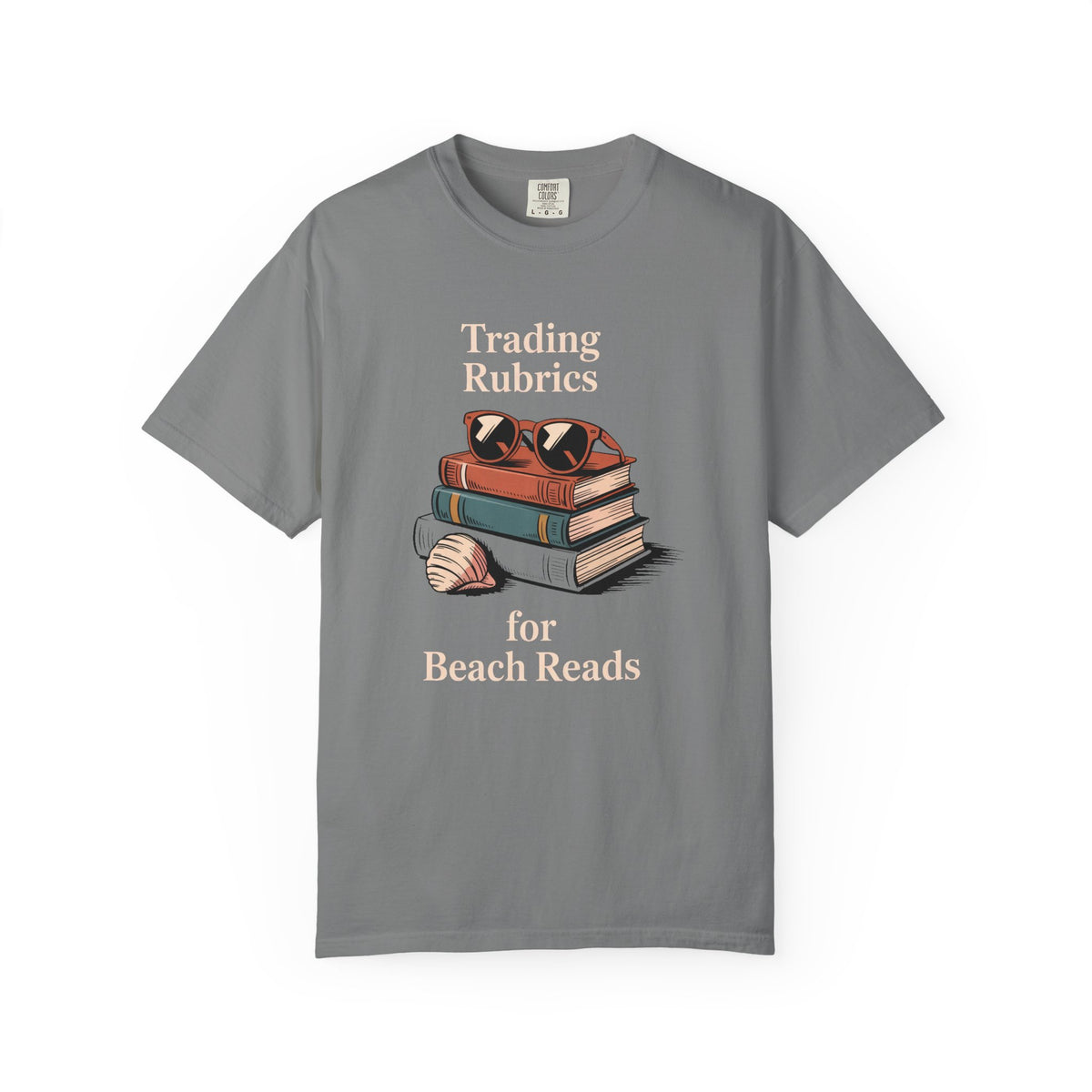 ELA Teacher Shirt, End of Year Teacher Gift, Trading Rubrics for Beach Reads Tee, English Teacher Appreciation Gift, Book Lover Shirt
