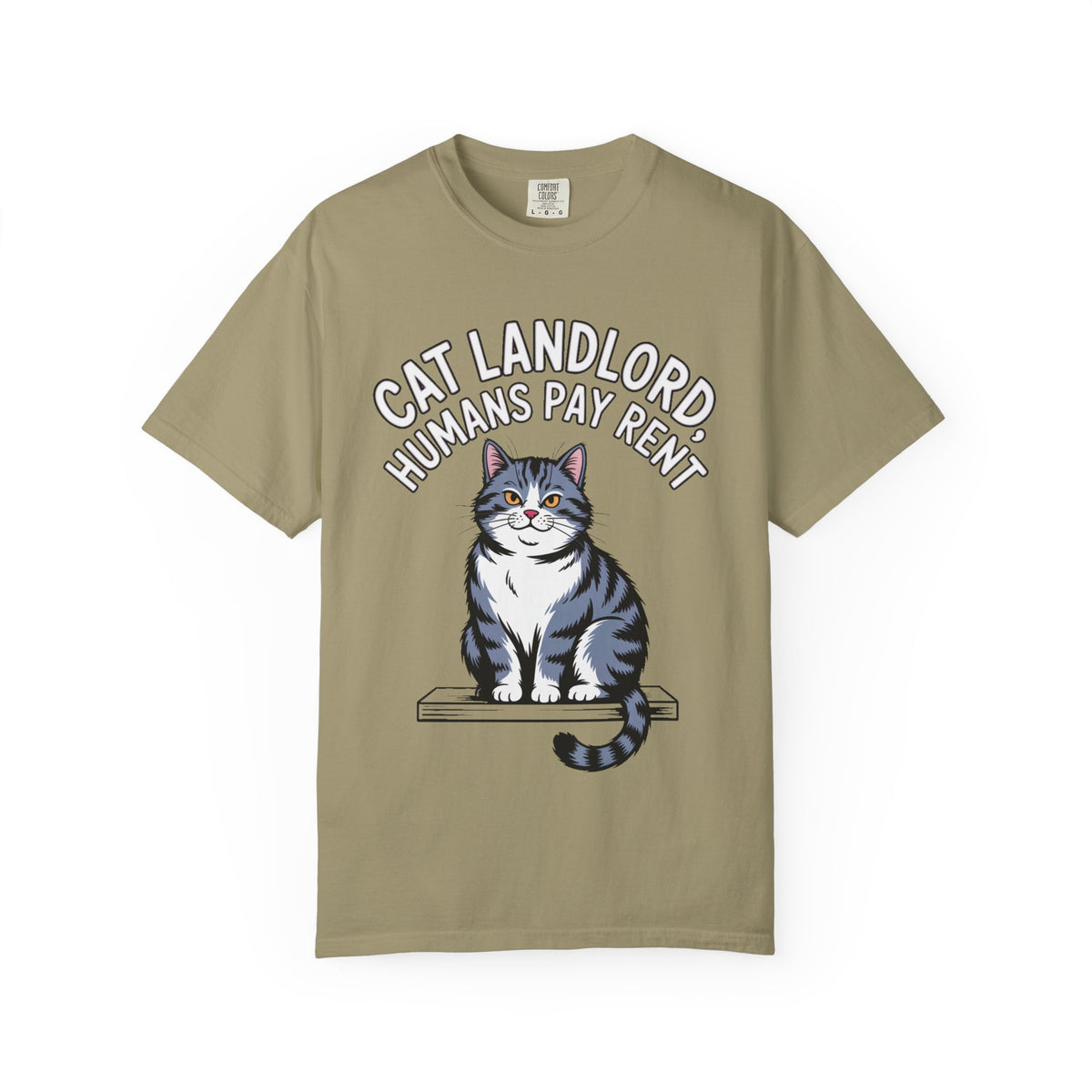 Cat Landlord Shirt, Funny Cat T-Shirt, Humans Pay Rent Tee, Cute Fat Cat Lover Gift, Sarcastic Cat Owner Shirt, Crazy Cat Person Gift