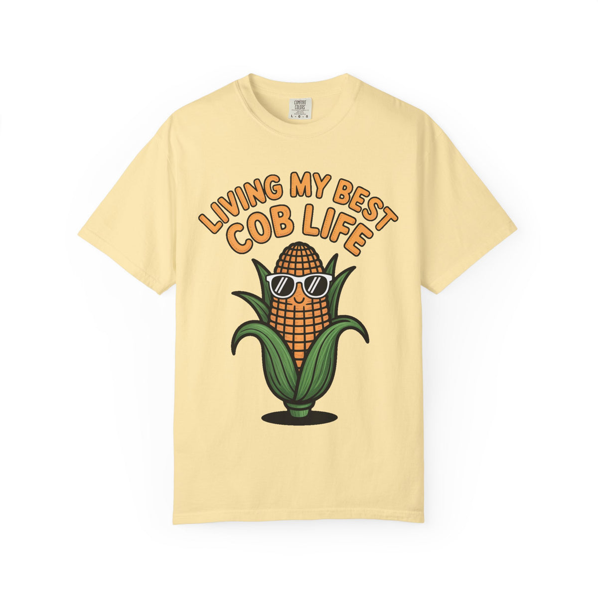 Funny Corn Shirt, Living My Best Cob Life T-Shirt, Cute Corn Sunglasses Tee, Vegetable Lover Gift, Funny Food Shirt
