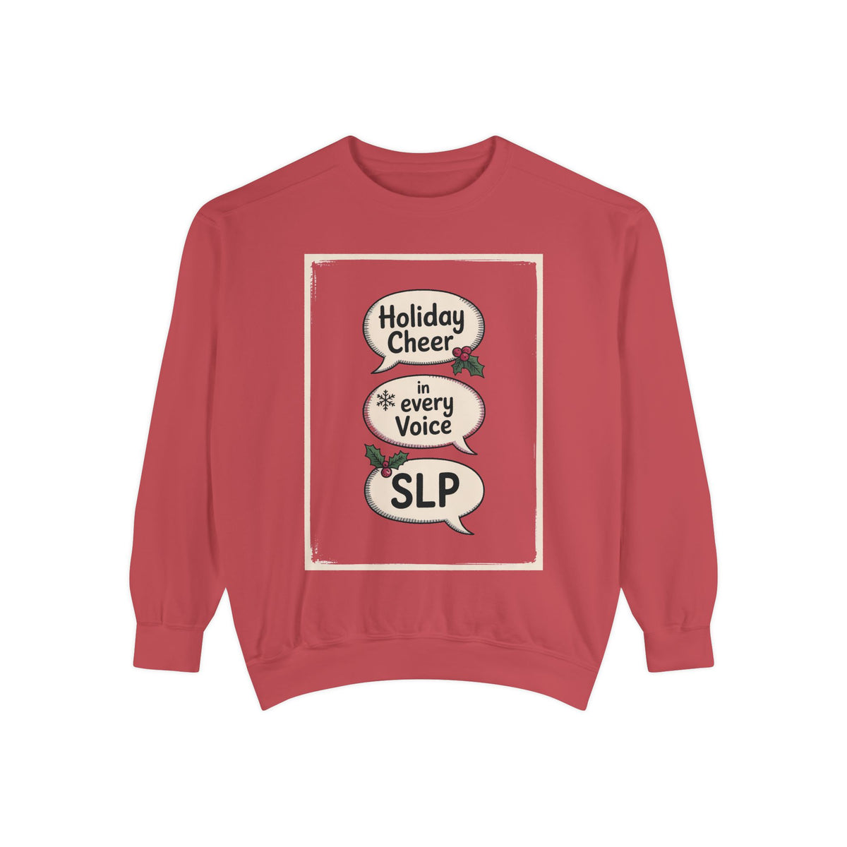SLP Christmas Sweatshirt, Holiday Cheer In Every Voice, Speech Language Pathologist Gift, SLP Crew Christmas Shirt, Speech Therapist Holida…