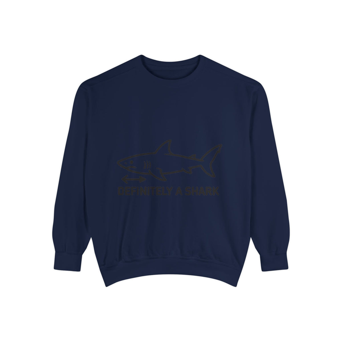 Definitely A Shark Diagram Sweatshirt, Funny Meme Crewneck, Deadpan Textbook Diagram Shirt, Shark Lover Gift, Sarcastic Sweatshirt