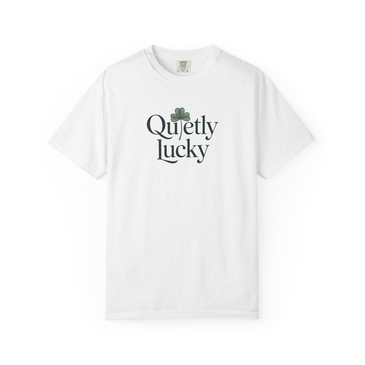 Introvert St Patrick's Day Shirt, Quietly Lucky Tee, Minimalist Shamrock Shirt For Introverts, Funny St Paddy's Gift, Lucky Charm Tee