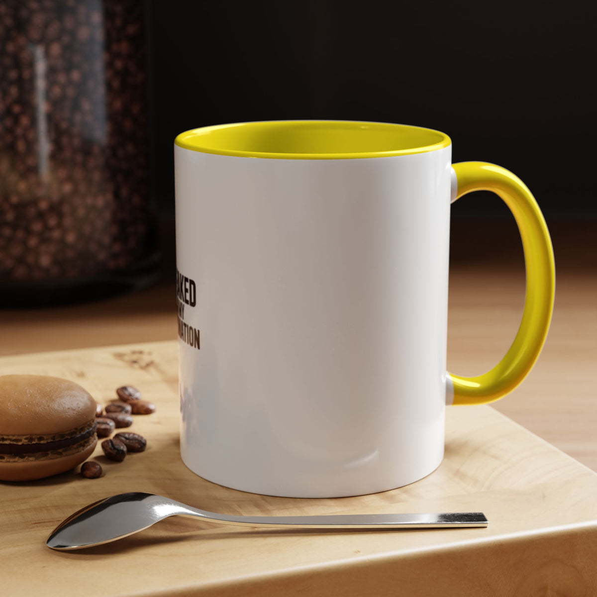 I Peaked In My Imagination Mug, Funny Sarcastic Coffee Mug, Bold Typography Daydreamer Gift, Witty Quote Accent Mug