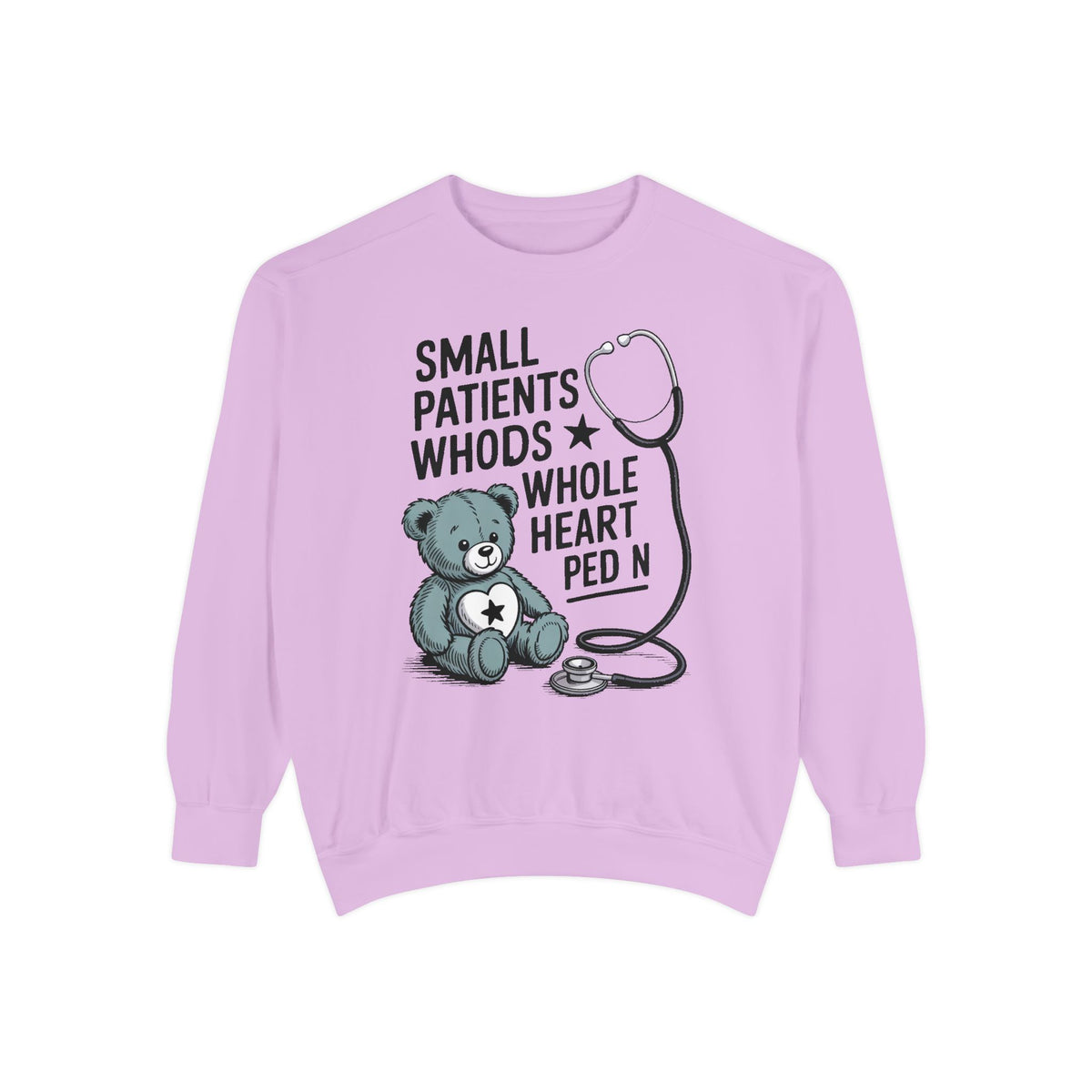 Peds RN Sweatshirt, Pediatric Nurse Gift, Small Patients Whole Heart Crewneck, Nurse Retirement Gift, Pediatric Nurse Appreciation Sweatshi…