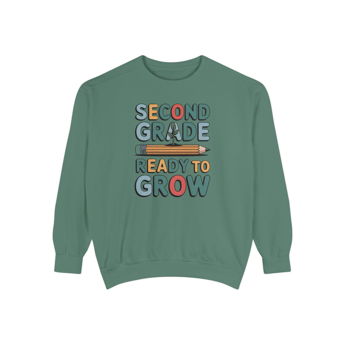 Second Grade Sweatshirt, Ready To Grow Back To School Shirt, Second Grader Gift, First Day Of School Crewneck, Cute Student Sweatshirt