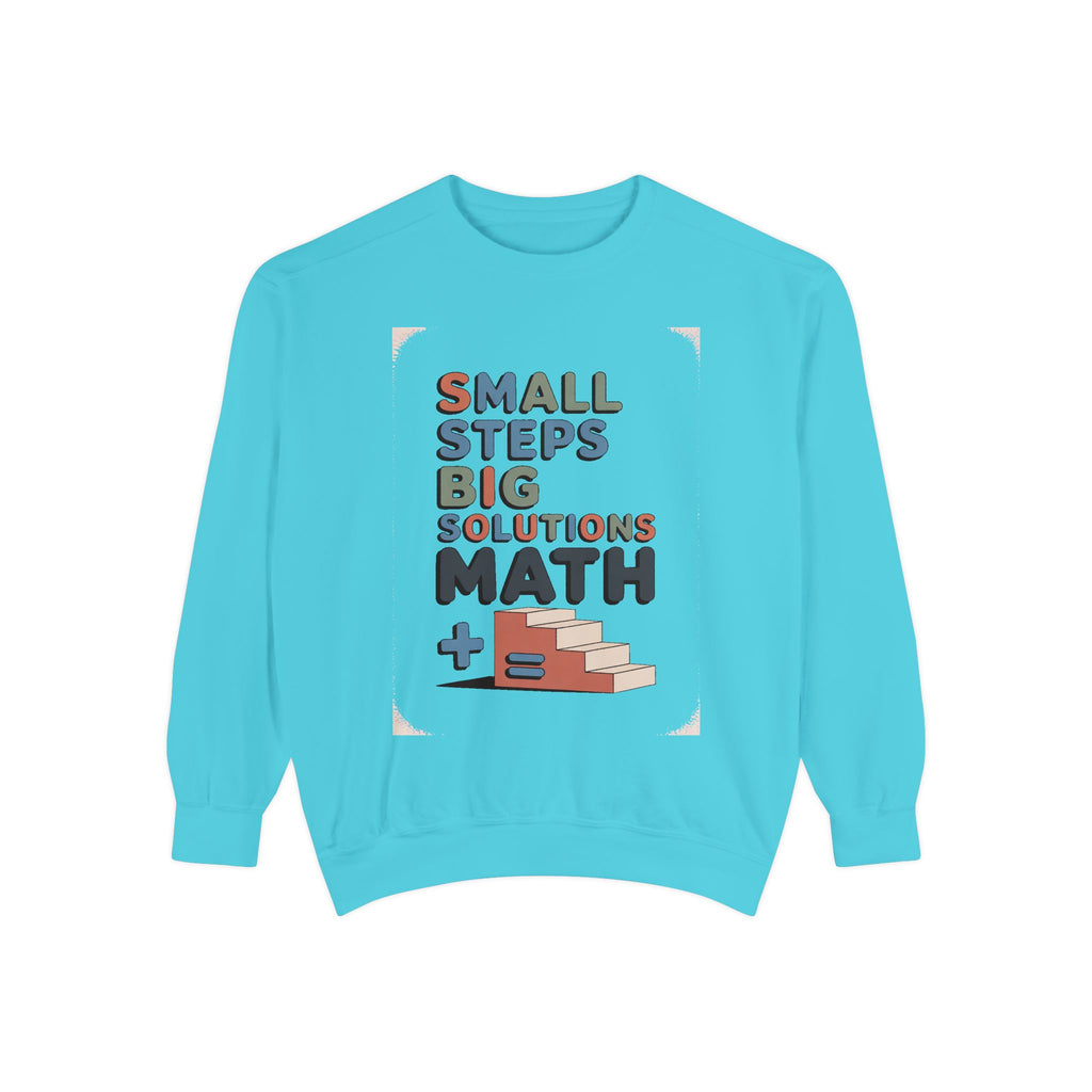 Math Teacher Sweatshirt, Small Steps Big Solutions Crewneck, Math Teacher Retirement Gift, Funny Math Teacher Sweater, Teacher Appreciation…