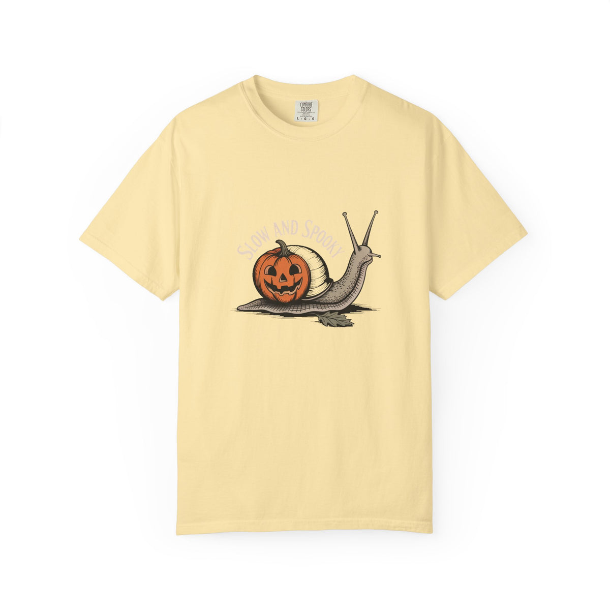 Slow And Spooky Snail Halloween Shirt, Vintage Pumpkin Snail T-Shirt, Cottagecore Halloween Tee, Funny Autumn Nature Gift