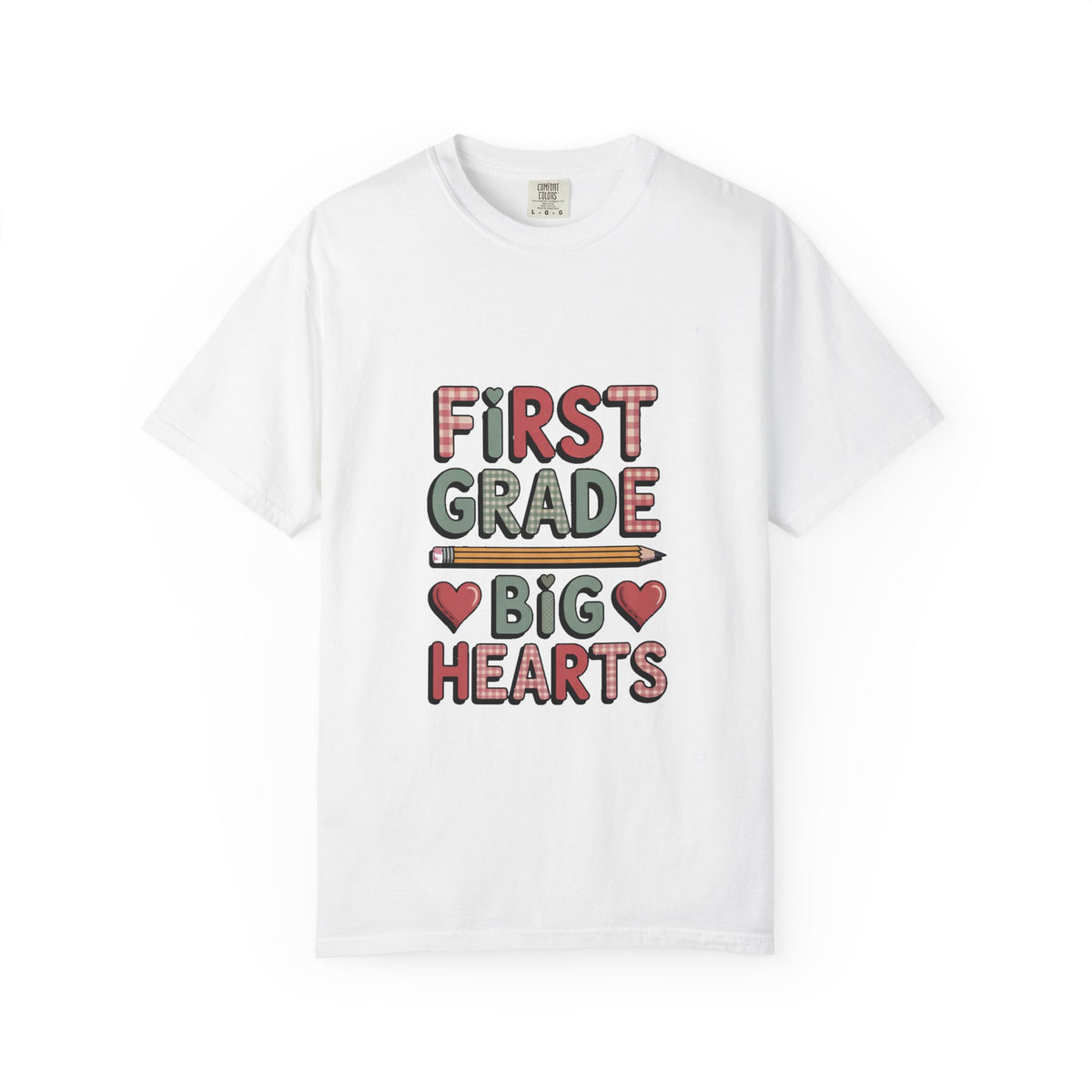 First Grade Teacher Shirt, Valentine's Day Gift For Teacher, Big Hearts Valentine Tee, First Grade Teacher Valentine Gift, Cute Teacher Shi…