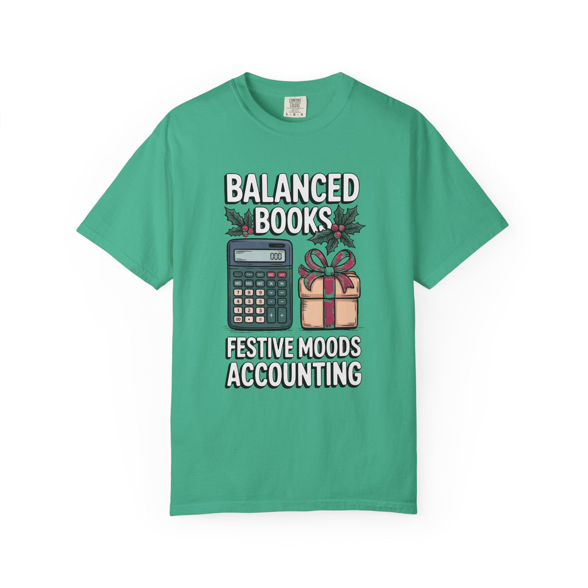 Accountant Christmas Shirt, Balanced Books Festive Moods Tee, Funny Gift For Accounting Team, Christmas Gift For Accountant, Bookkeeper Hol…