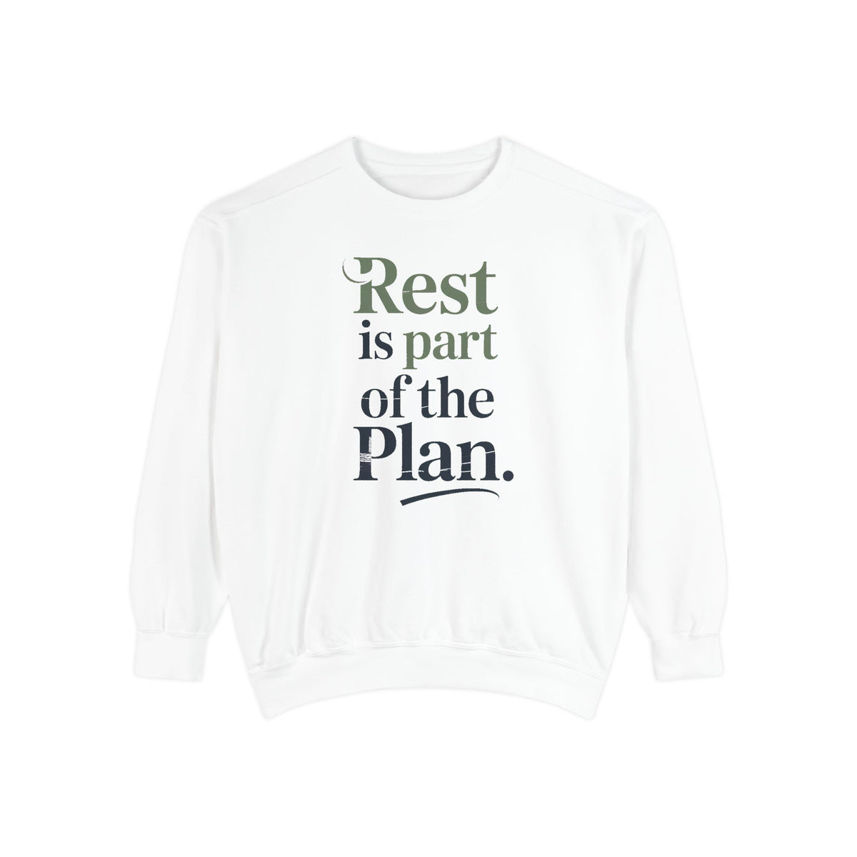 Mental Health Self Care Sweatshirt, Rest Is Part Of The Plan, Mental Health Awareness Gift, Self Care Crewneck, Therapy Support Sweatshirt