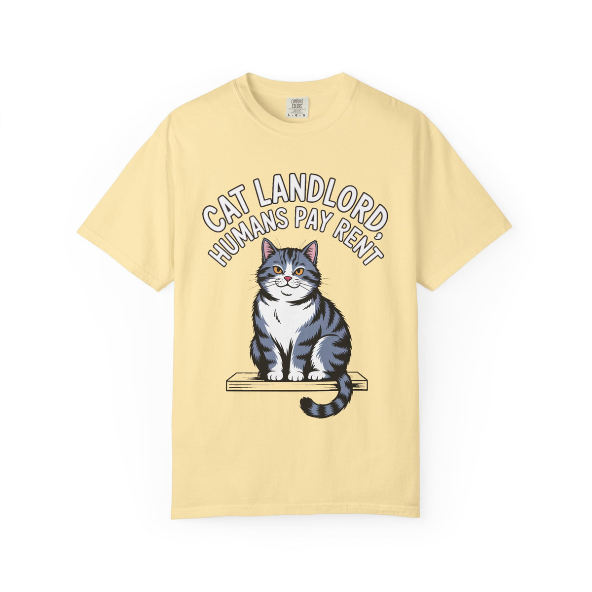Cat Landlord Shirt, Funny Cat T-Shirt, Humans Pay Rent Tee, Cute Fat Cat Lover Gift, Sarcastic Cat Owner Shirt, Crazy Cat Person Gift