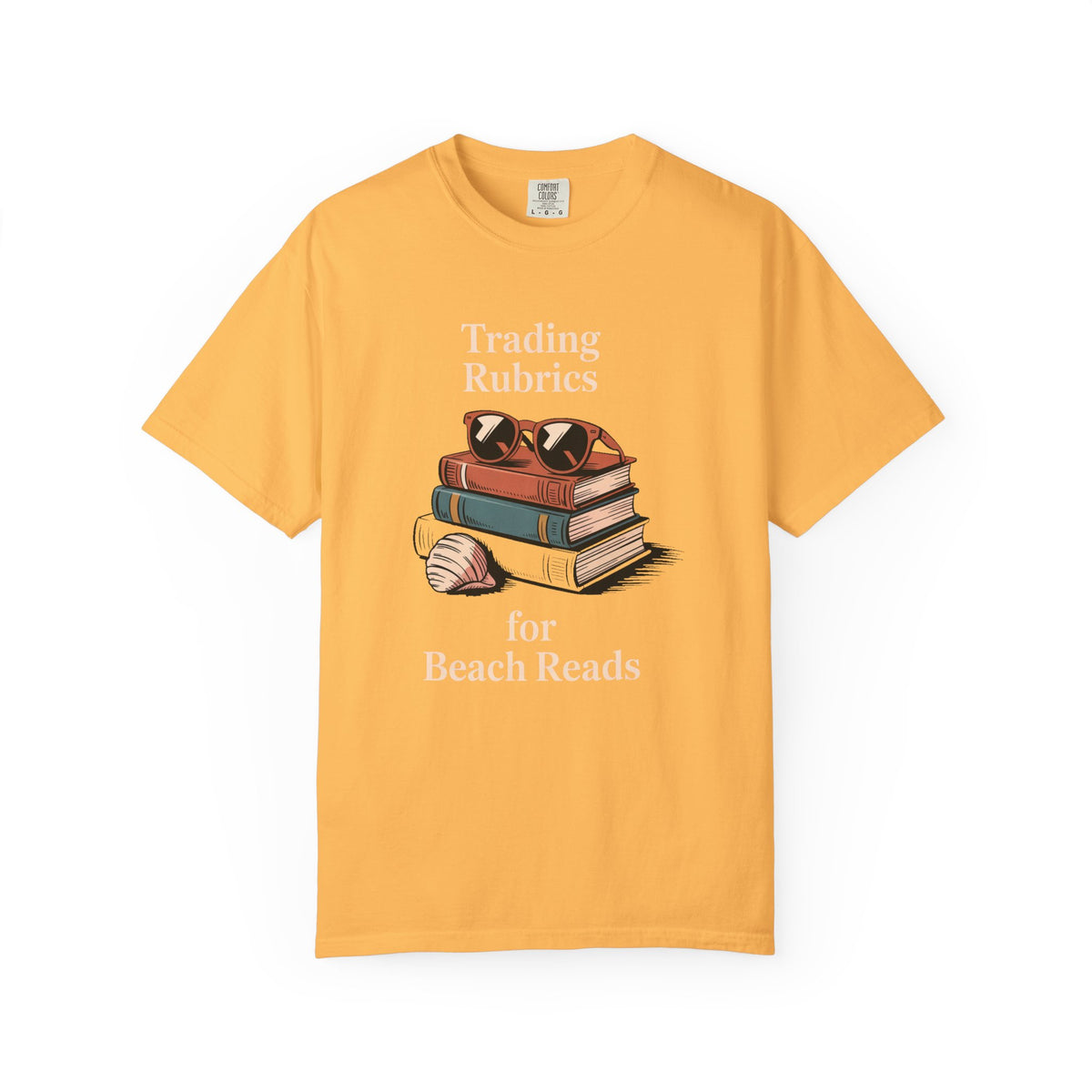 ELA Teacher Shirt, End of Year Teacher Gift, Trading Rubrics for Beach Reads Tee, English Teacher Appreciation Gift, Book Lover Shirt
