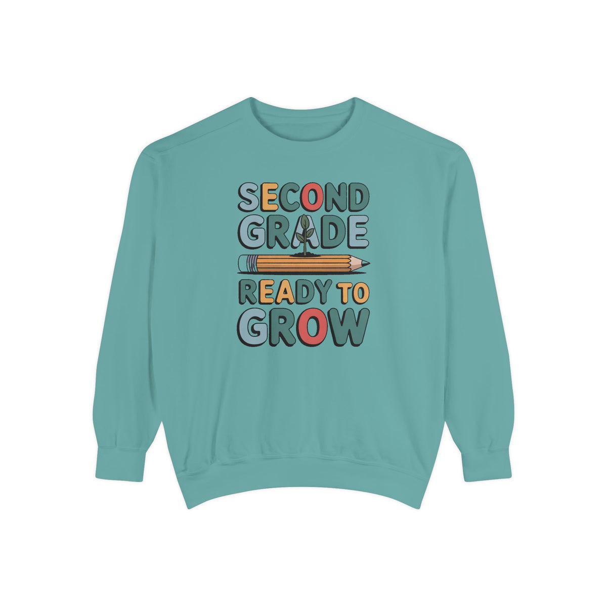 Second Grade Sweatshirt, Ready To Grow Back To School Shirt, Second Grader Gift, First Day Of School Crewneck, Cute Student Sweatshirt