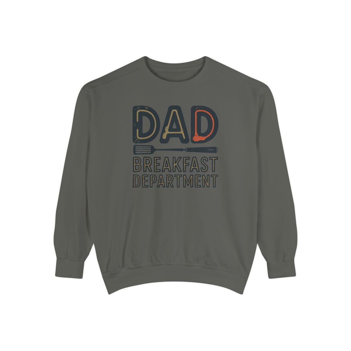Dad Sweatshirt, Breakfast Department, Father's Day Gift For Dad Who Cooks, Funny Cooking Dad Crewneck, Retro Grilling Dad Gift