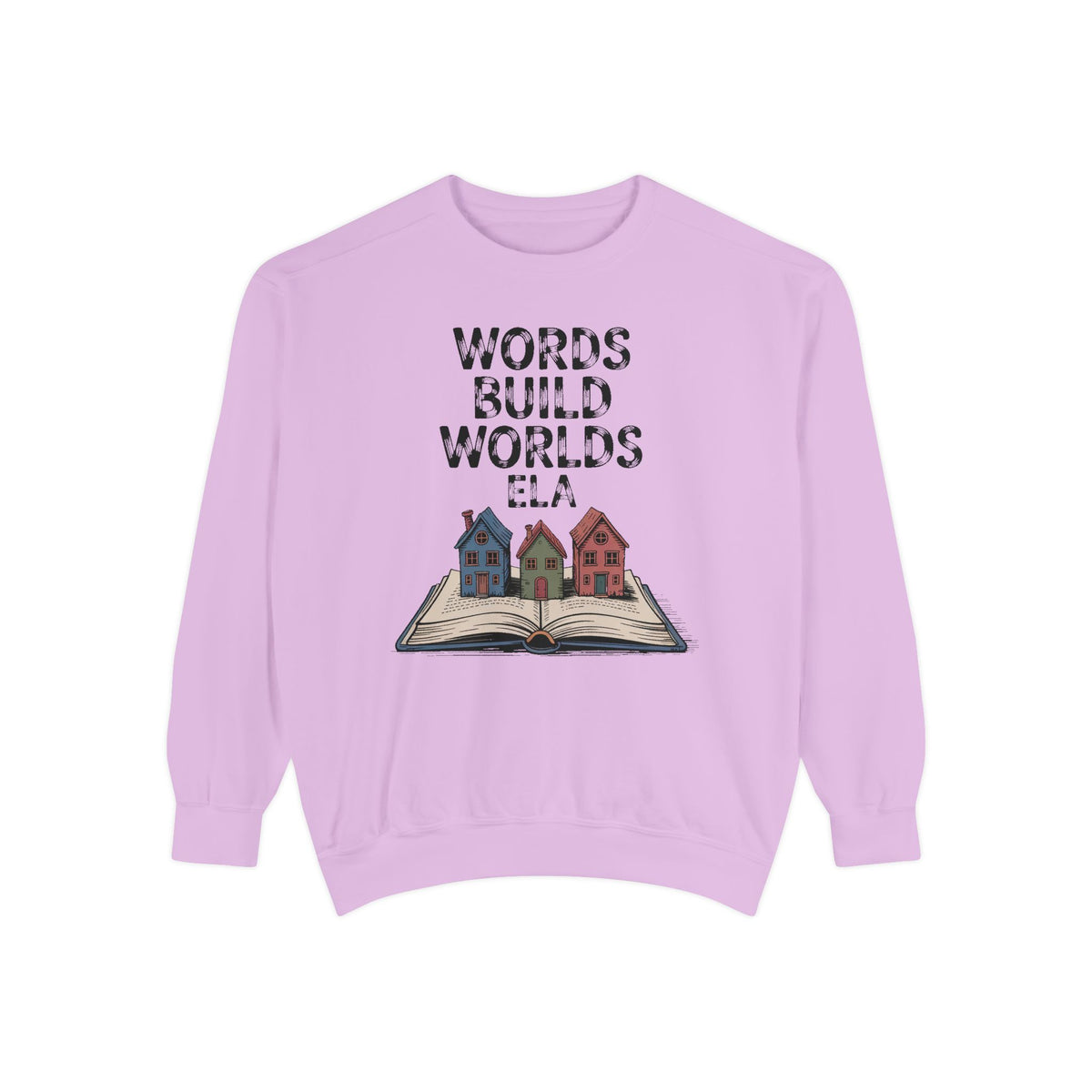 ELA Teacher Sweatshirt, Words Build Worlds Crewneck, English Teacher Retirement Gift, Language Arts Teacher Tee, ELA Teacher Appreciation S…