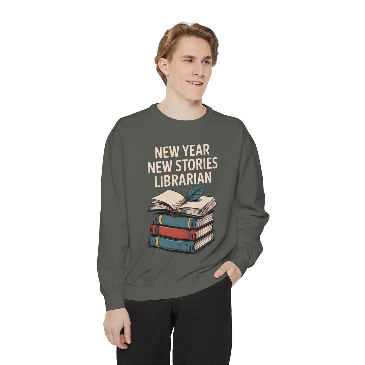 Librarian Sweatshirt, Back to School Gift For Librarian, New Year New Stories Tee, Library Lover Crewneck, Librarian Appreciation Gift