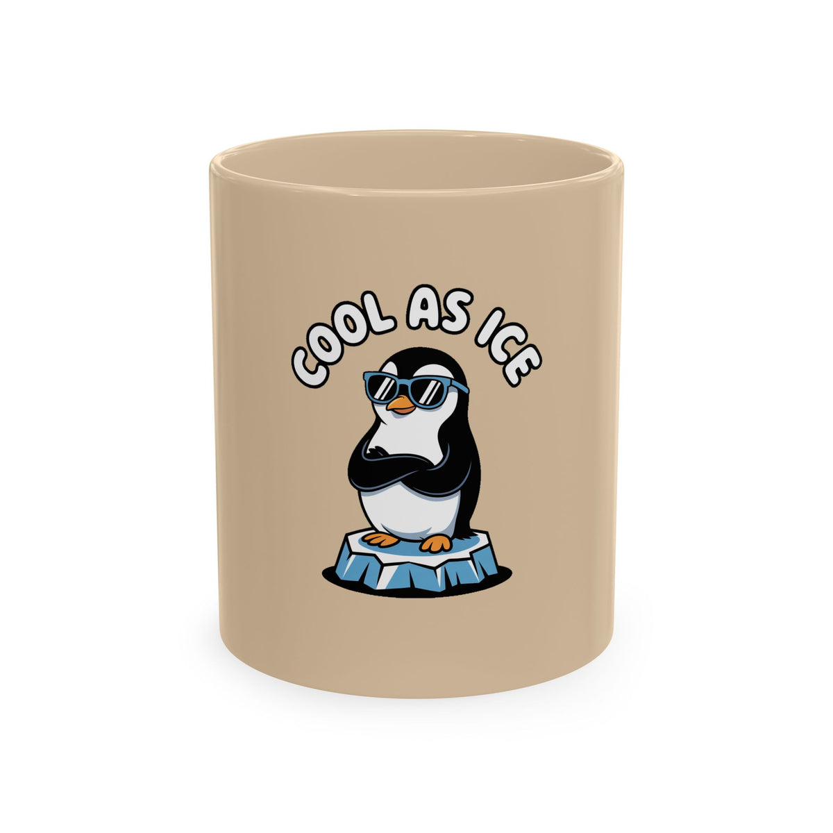 Cool As Ice Penguin Mug, Funny Penguin Coffee Mug, Cute Sunglasses Penguin Gift, Cool Animal Ceramic Mug for Coffee Lovers