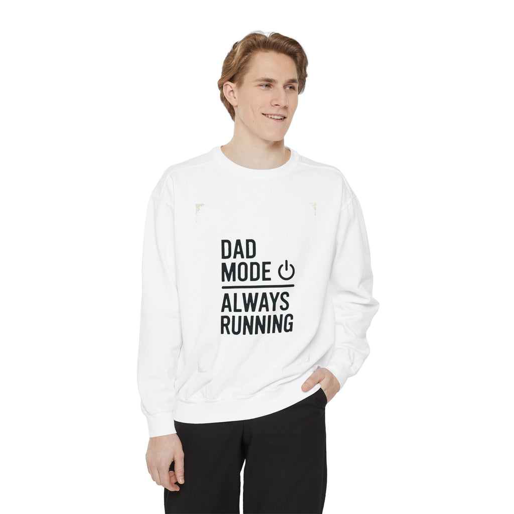Dad Mode Sweatshirt, IT Dad Gift, Always Running Crewneck, Funny Programmer Dad Shirt, Father's Day Gift For Tech Dad, Computer Dad Tee