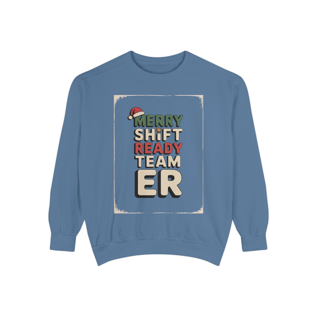 ER Nurse Sweatshirt, Merry Shift Ready Team, Christmas Gift For ER Nurse Crew, Emergency Room Nurse Crewneck, ER Team Holiday Shirt
