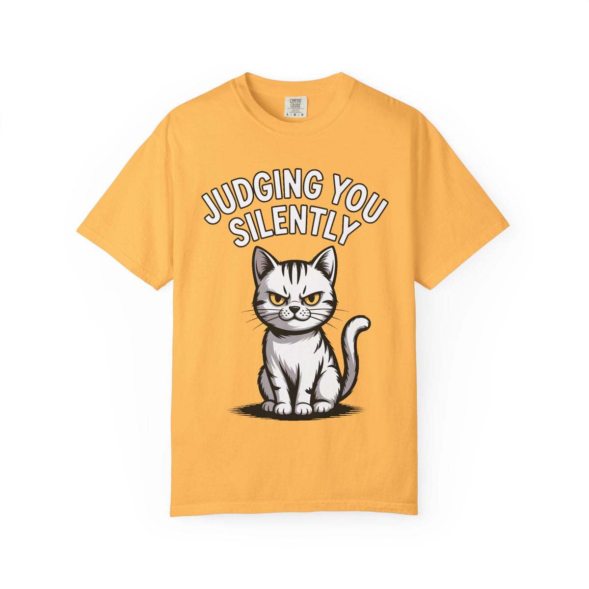 Judging You Silently Cat Shirt, Funny Sarcastic Cat T-Shirt, Cute Unimpressed Cat Lover Gift, Snarky Cat Graphic Tee