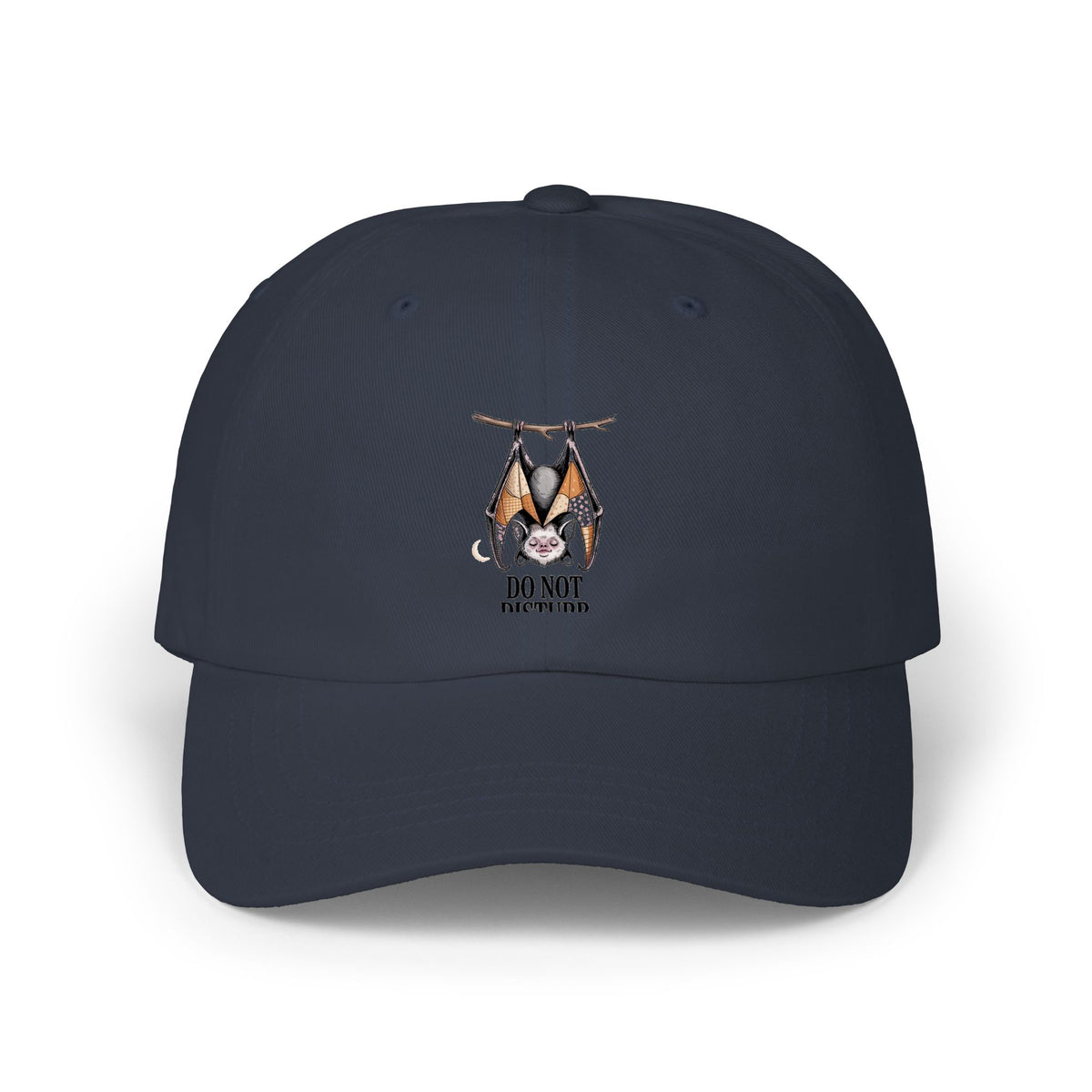 Do Not Disturb Bat Dad Hat, Halloween Dad Cap, Cute Sleepy Bat Embroidered Hat, Vintage Storybook Halloween Gift, Spooky Season Cap