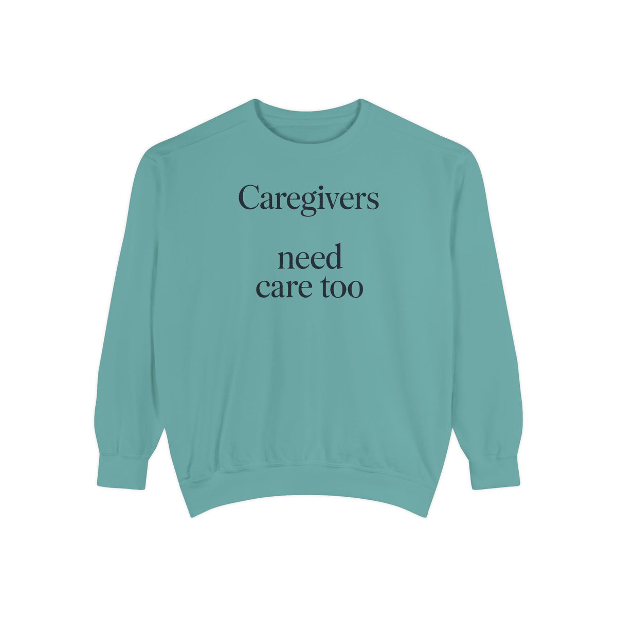 Alzheimer's Caregiver Sweatshirt, Caregivers Need Care Too, Alzheimer's Awareness Gift, Caregiver Support Crewneck, Embroidered Sweatshirt…