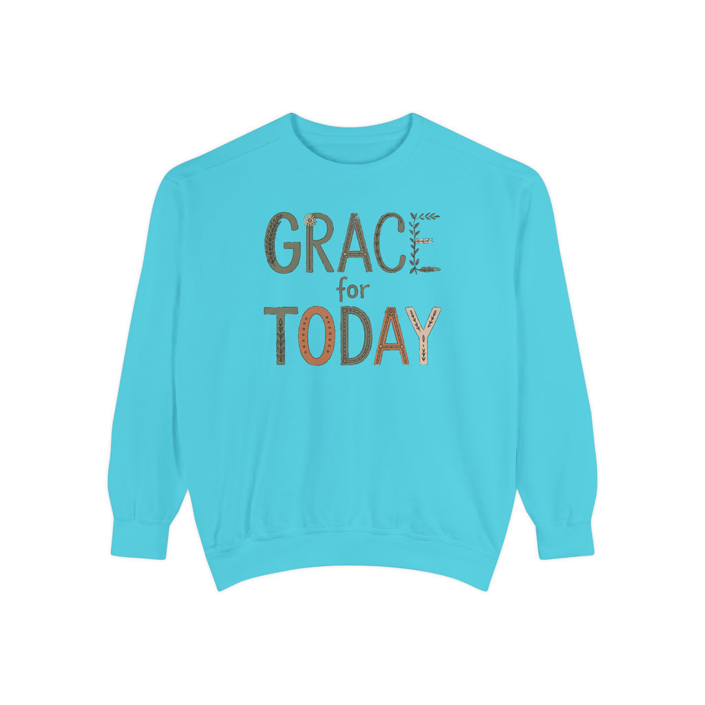 Christian Gift For Women, Grace For Today Sweatshirt, Faith Based Crewneck, Religious Sweatshirt Gift, Christian Woman Gift, Inspirational…