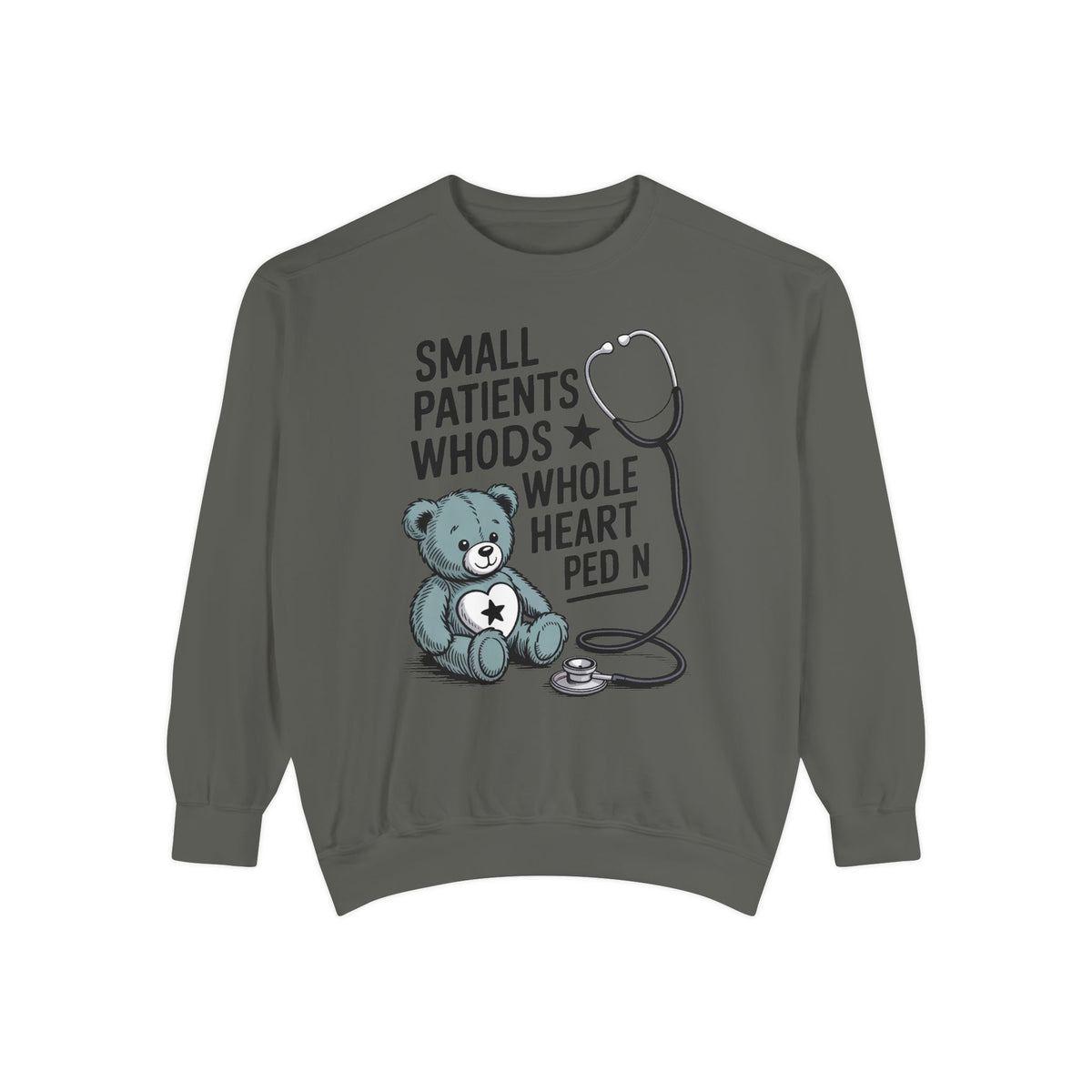 Peds RN Sweatshirt, Pediatric Nurse Gift, Small Patients Whole Heart Crewneck, Nurse Retirement Gift, Pediatric Nurse Appreciation Sweatshi…