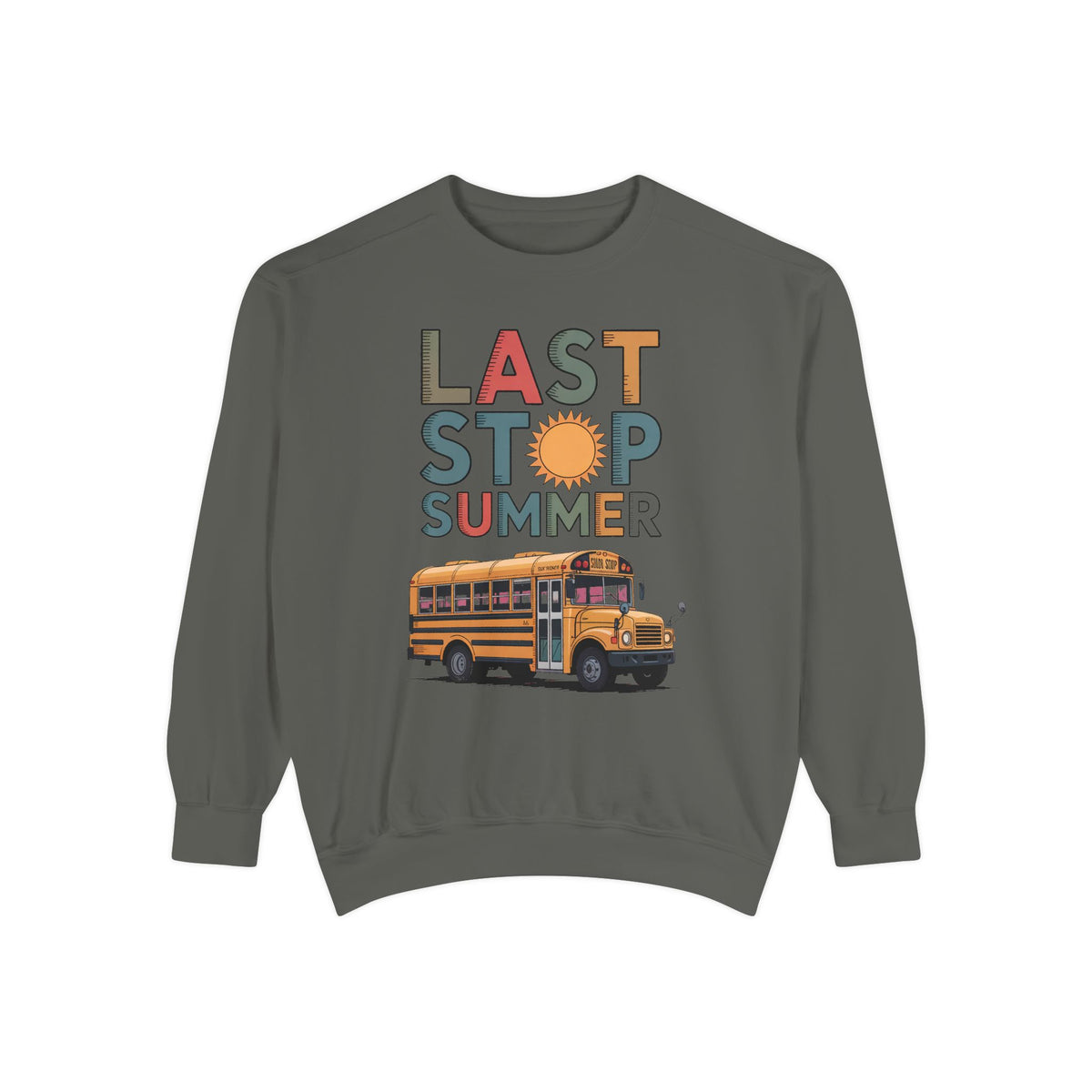 Bus Driver Sweatshirt, Last Stop Summer Crewneck, End of School Year Gift For Bus Driver, School Bus Driver Appreciation Gift, Last Day of…