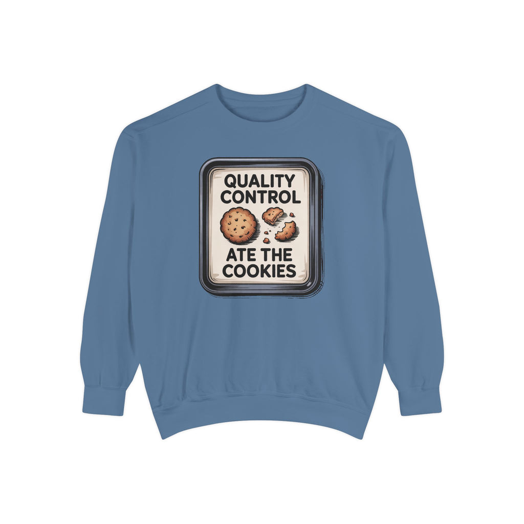 Baker Christmas Sweatshirt, Quality Control Ate The Cookies, Funny Christmas Gift For Baker, Holiday Cookie Crewneck, Funny Baking Tee