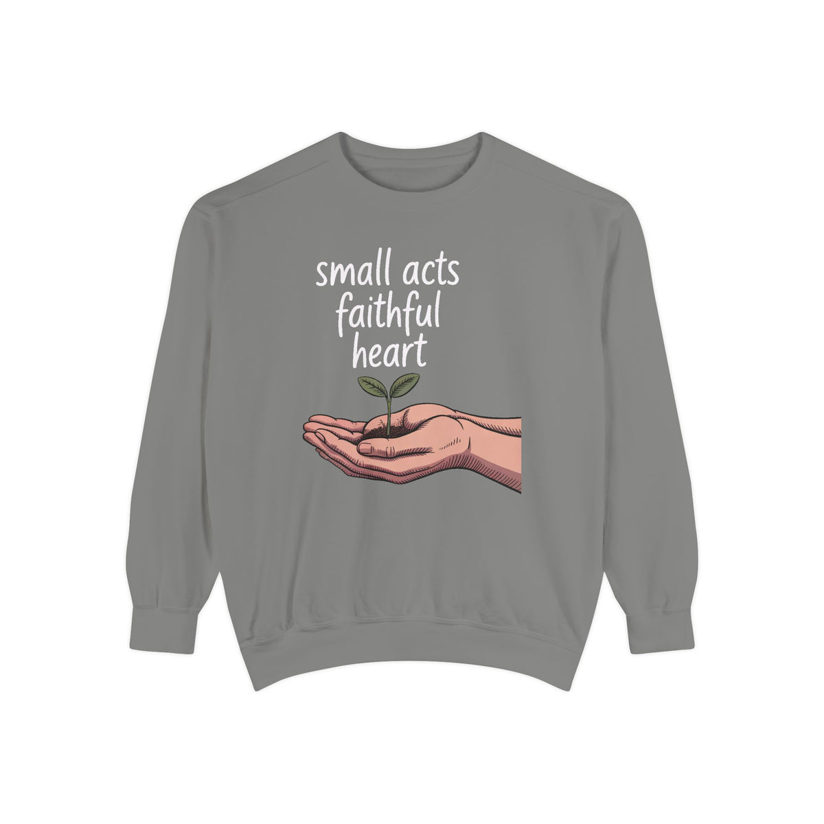 Church Volunteer Sweatshirt, Small Acts Faithful Heart Crewneck, Faith Based Gift For Volunteer, Christian Positive Message Pullover, Minis…
