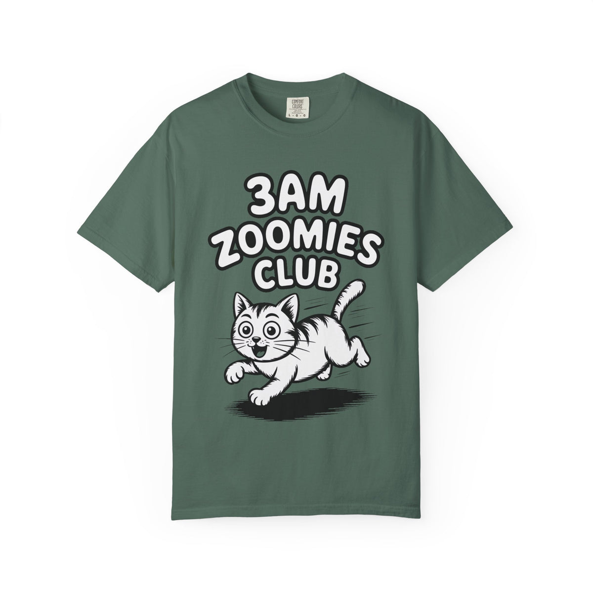 3AM Zoomies Club Shirt, Funny Cat T-Shirt, Crazy Cat Lady Gift, Cute Cartoon Cat Tee, Cat Owner Gift, Zoomies Cat Lover Shirt