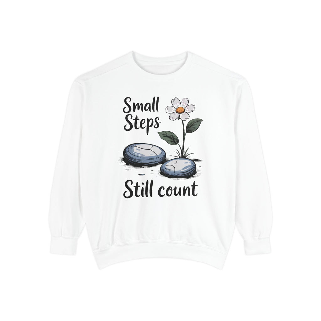 Mental Health Awareness Sweatshirt, Small Steps Still Count Crewneck, Encouragement Gift For Anxiety, Therapy Support Sweatshirt, Self Care…