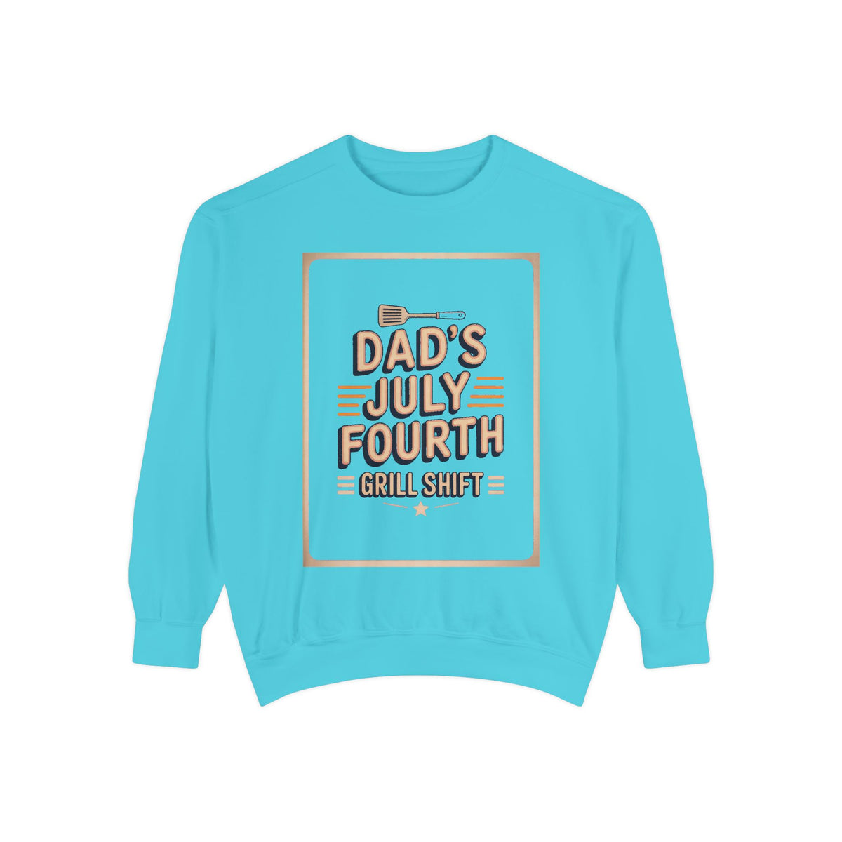 Dad BBQ Sweatshirt, Fourth Of July Grill Master Gift, Dad's Grill Shift Crewneck, Patriotic Dad Gift, Funny July 4th Sweatshirt For Dad