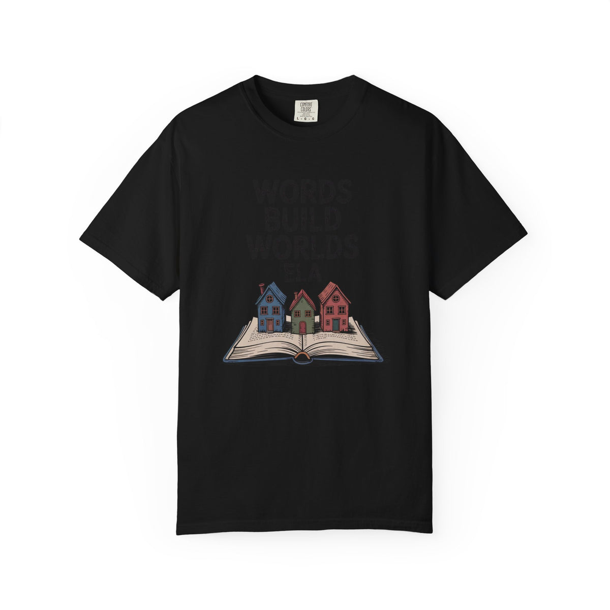 ELA Teacher Shirt, Words Build Worlds Tee, English Teacher Retirement Gift, Language Arts Teacher Appreciation, Reading Teacher Gift, Retir…