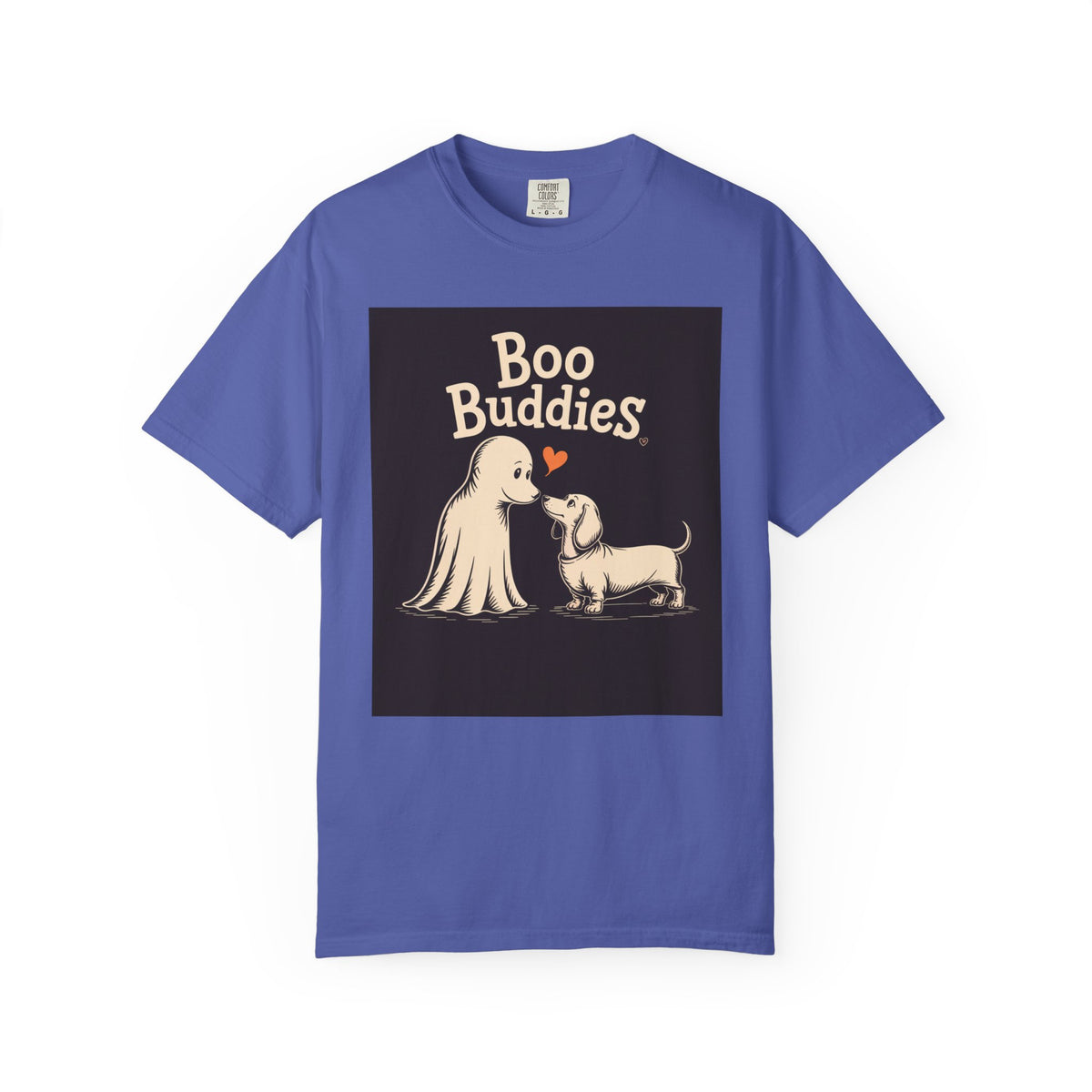 Boo Buddies Halloween Shirt, Ghost And Dachshund T-Shirt, Cute Dog Ghost Halloween Tee, Spooky Season Dog Lover Gift