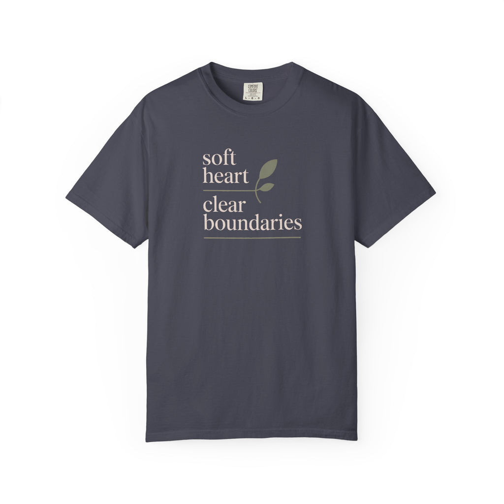 Soft Heart Clear Boundaries Shirt, Gift For Her, Faith Based Tee, Positive Message Shirt For Women, Self Love Gift, Inspirational Tee