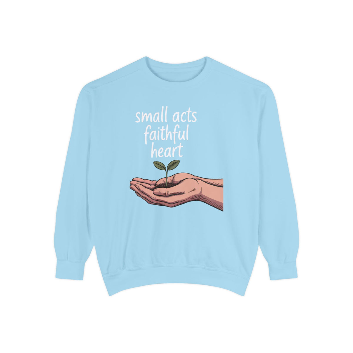 Church Volunteer Sweatshirt, Small Acts Faithful Heart Crewneck, Faith Based Gift For Volunteer, Christian Positive Message Pullover, Minis…